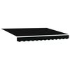 vidaXL Cornice per Tenda Manuale con LED Nero 3 x 2,5 m