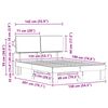 vidaXL Letto con Testiera Rivestita Talpa 135 x 190 cm Pino massello