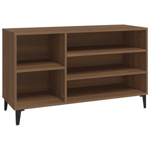 vidaXL Scarpiera Rovere Marrone 102x36x60 cm in Legno Multistrato