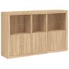 vidaXL Credenza con Luci LED Rovere Sonoma 162x37x100 cm