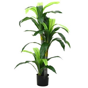 vidaXL Albero di Dracaena Artificiale 36 Foglie 120 cm Verde