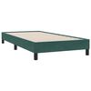 vidaXL Giroletto a Molle senza Materasso Verde Scuro 80x210 cm Velluto