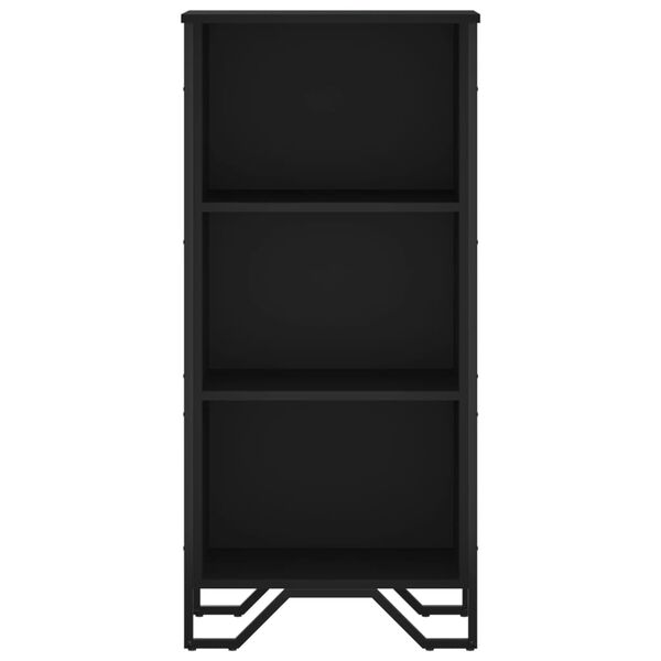 vidaXL Libreria Nera 50x31x106 cm in Legno Multistrato