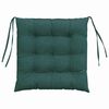 vidaXL Cuscini per Seduta 4 pcs Verde Scuro 40 x 40 x 6 cm Tessuto