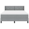 vidaXL Letto a molle con materasso Grigio chiaro 200 x 160 cm Tessuto