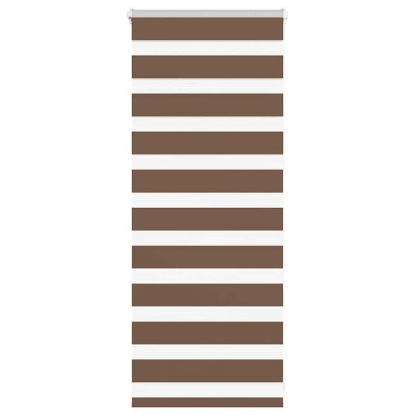 vidaXL Tenda a Rullo Zebra Larghezza Tessuto 55,9 cm Poliestere