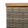 vidaXL Contenitore Giardino Grigio 110x50x54cm Polyrattan Legno Acacia