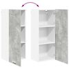 vidaXL Armadio pensile con porta Riga Grigio cemento 40 x 31 x 100 cm