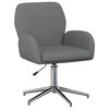 vidaXL Sedia da scrivania girevole 54 x 58 x 90 cm Grigio Scuro