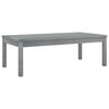vidaXL Tavolino da Caff&egrave; 100x50x33 cm Grigio Legno Massello di Acacia