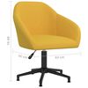vidaXL Sedie da Pranzo Girevoli 4 pz Gialle in Velluto
