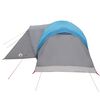 vidaXL Tenda da Campeggio a Cupola per 4 Persone Blu Impermeabile