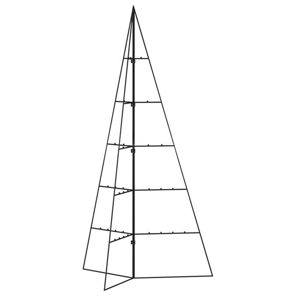vidaXL Albero di Natale Decorativo in Metallo Nero 100 cm