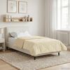 vidaXL Duvet Estivo Crema 135 x 220 cm Microfibra e Fleece Teddy