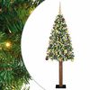 vidaXL Albero di Natale snodato con 300 LED con supporto Verde 180 cm