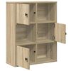 vidaXL Libreria Rovere Sonoma 60x24x76,5 cm in Legno Multistrato