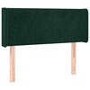 vidaXL Testiera ad Orecchio Verde Scuro 93x16x78/88 cm in Velluto