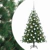 vidaXL Albero di Natale artificiale con palline 150 cm 150 LED