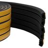 vidaXL Nastro adesivo per finestre Nero 10 x 6 mm 12 m Schiuma EPDM