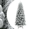 vidaXL Albero di Natale Artificiale con Neve Floccata 120 cm PVC e PE