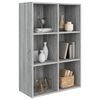 vidaXL Libreria/Credenza Grigio Sonoma 66x30x98 cm Legno Multistrato