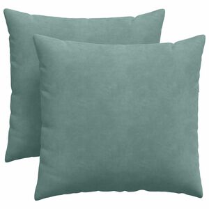 vidaXL Cuscini da Divano 2 pcs Verde Mare 45 x 45 cm Tessuto in Cords