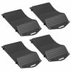 vidaXL Saver pneumatici 4 pz Nero 44 x 20 x 4 cm PP