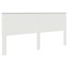 vidaXL Testiera con testiera Bianco 200 cm Legno multistrato