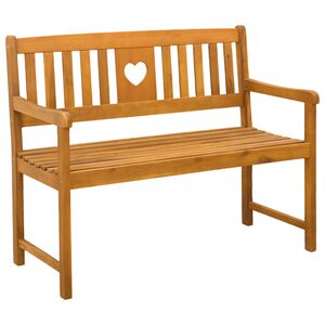 vidaXL Panchina da esterno Naturale 110 x 55,5 x 90 cm