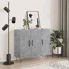 vidaXL Credenza Grigio Cemento 90x34x80 cm in Legno Multistrato