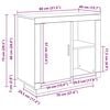 vidaXL Credenza Legno vecchio 80 x 40 x 75 cm Legno multistrato