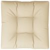 vidaXL Cuscino per Pallet Beige 70x70x12 cm