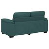vidaXL Divano a 2 Posti Verde Scuro 160x81x84 cm in Tessuto