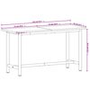 vidaXL Banco da Lavoro 150x55x81,5 cm Legno Massello Faggio e Metallo