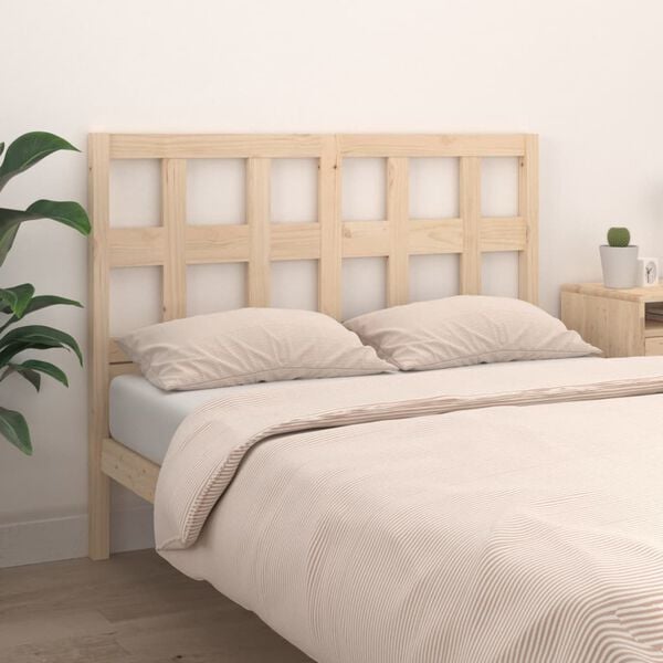 vidaXL Testiera Letto 125,5x4x100cm in Legno Massello di Pino