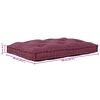vidaXL Divano modulare Bordeaux 120 x 80 x 12 cm Tessuto