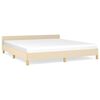 vidaXL Giroletto senza Materasso Crema 180x200 cm in Tessuto