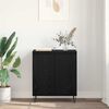 vidaXL Credenza Rovere Nero 60 x 35 x 70 cm Legno multistrato