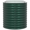 vidaXL Letto rialzato da giardino Verde 240 x 80 x 81 cm Acciaio