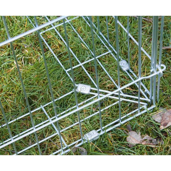 Kerbl Recinto Piccoli Animali Barriera Antifuga 230x115x70 cm Cromo