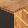 vidaXL Credenza Marrone e Nera 60x33,5x100 cm Legno Massello di Mango