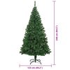 vidaXL Albero di Natale artificiale con 300 LED Verde 240 cm