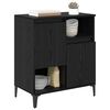 vidaXL Credenza Rovere Nero 60 x 35 x 70 cm Legno multistrato