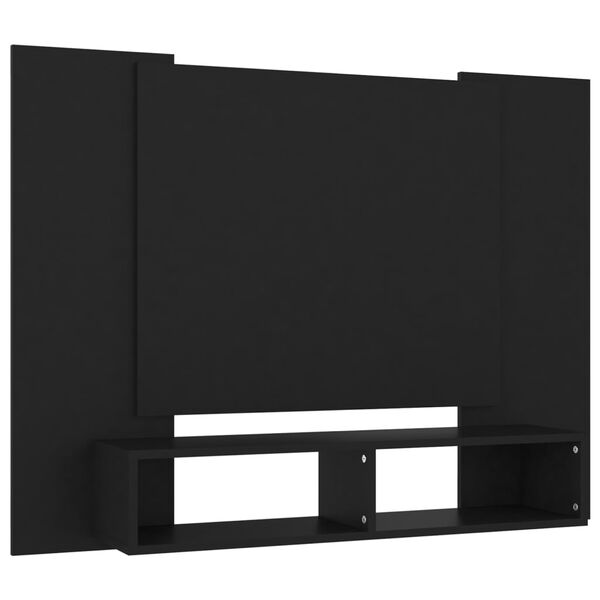 vidaXL Mobile TV a Muro Nero 120x23,5x90 cm in Legno Multistrato