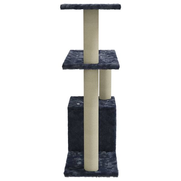 vidaXL Albero per Gatti con Tiragraffi in Sisal Grigio Scuro 70 cm