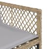 vidaXL Set Pranzo da Giardino 9 pz con Cuscini Beige Misto Polyrattan