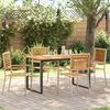 vidaXL Set da Pranzo per Giardino 5 pcs Beige Legno di Acacia Massello