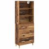 vidaXL Credenza Legno vecchio 69,5 x 32,5 x 180 cm