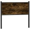 vidaXL Testiera di Ricambio Rovere Fumo 107 cm in Legno Multistrato e Acciaio