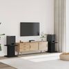 vidaXL Supporti Altoparlanti 2 pz Neri 30x30x40cm in Legno Multistrato